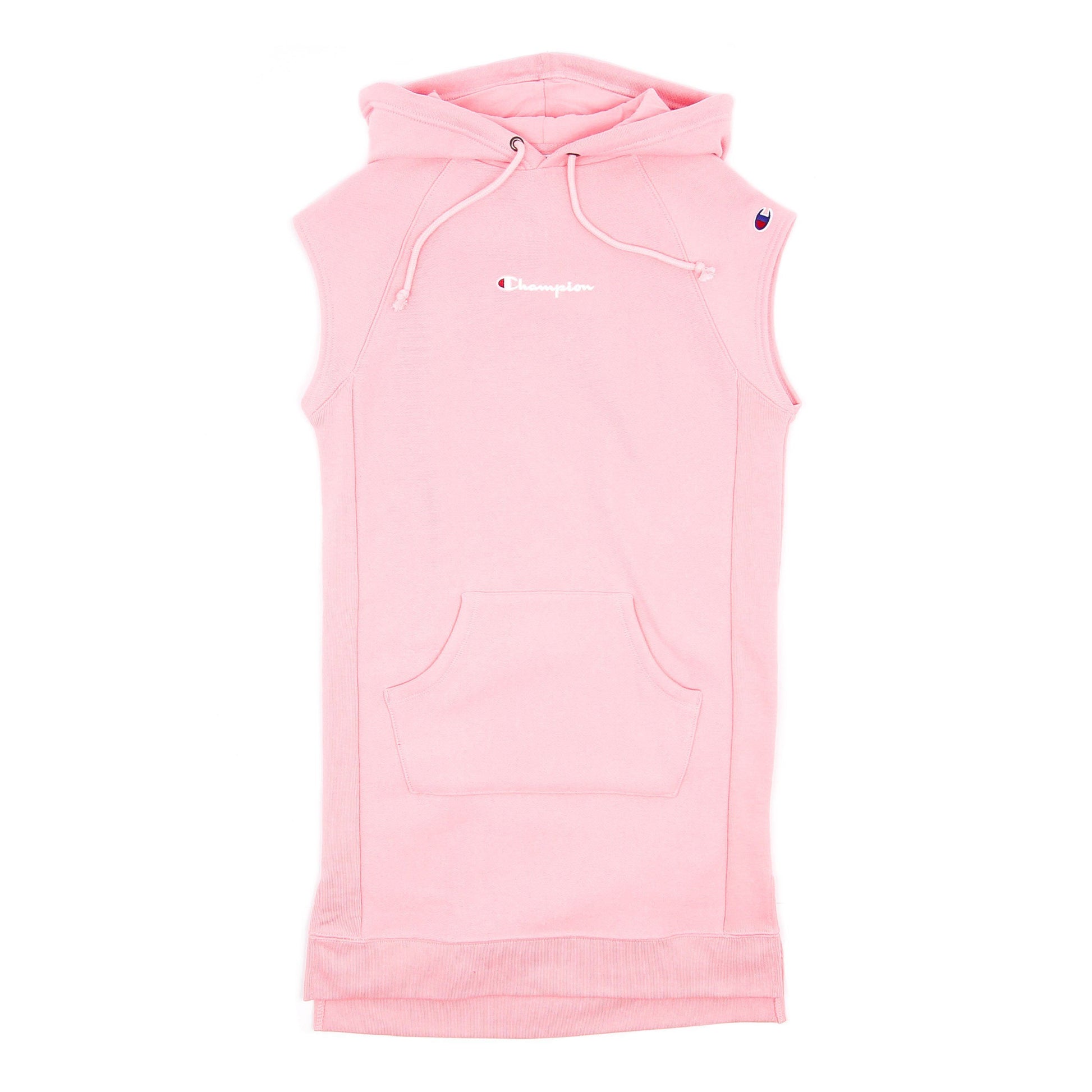 Champion Women's Reverse Weave Dress W/hood Embroidered Pink Bow WL779-579727-7CY