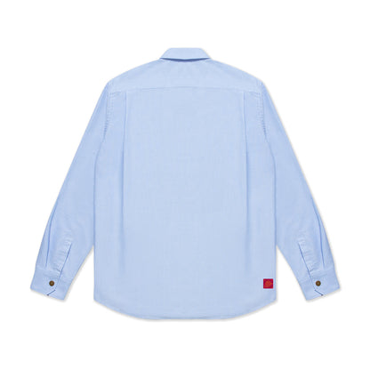 CLOT Men Zip Shirt Blue