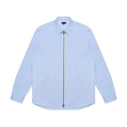 CLOT Men Zip Shirt Blue