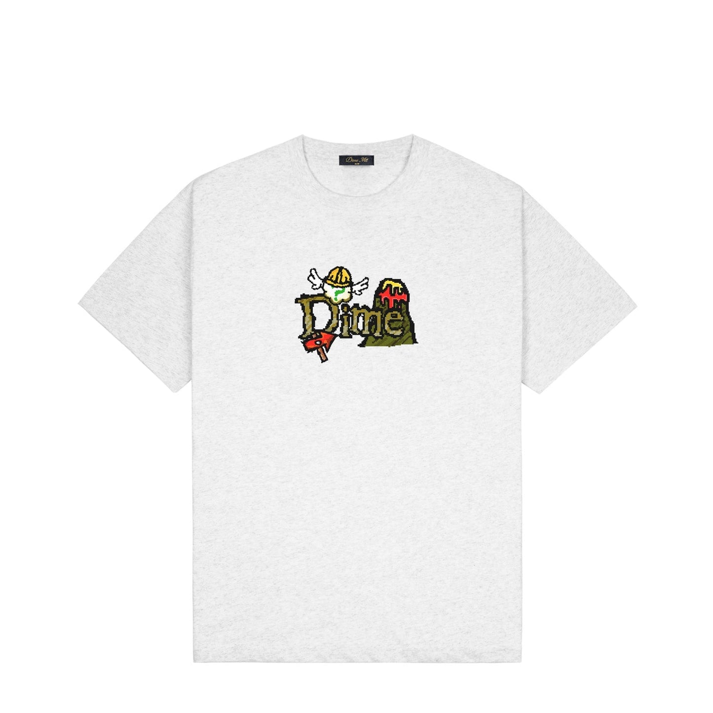 Dime Classic Fuzzy T-Shirt Ash