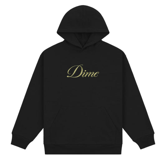 Dime Cursive Hoodie Black