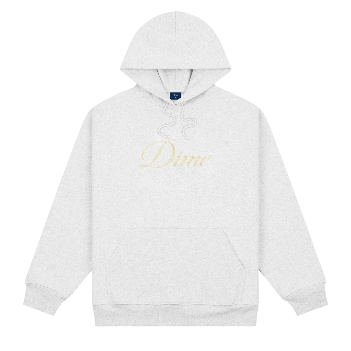 Dime Men Cursive Logo Hoodie Ash