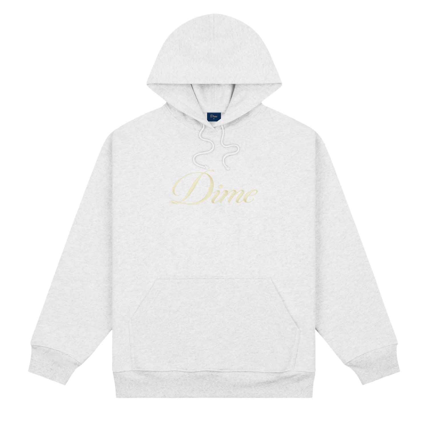 Dime Men Cursive Logo Hoodie Ash