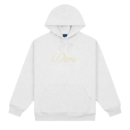Dime Men Cursive Logo Hoodie Ash