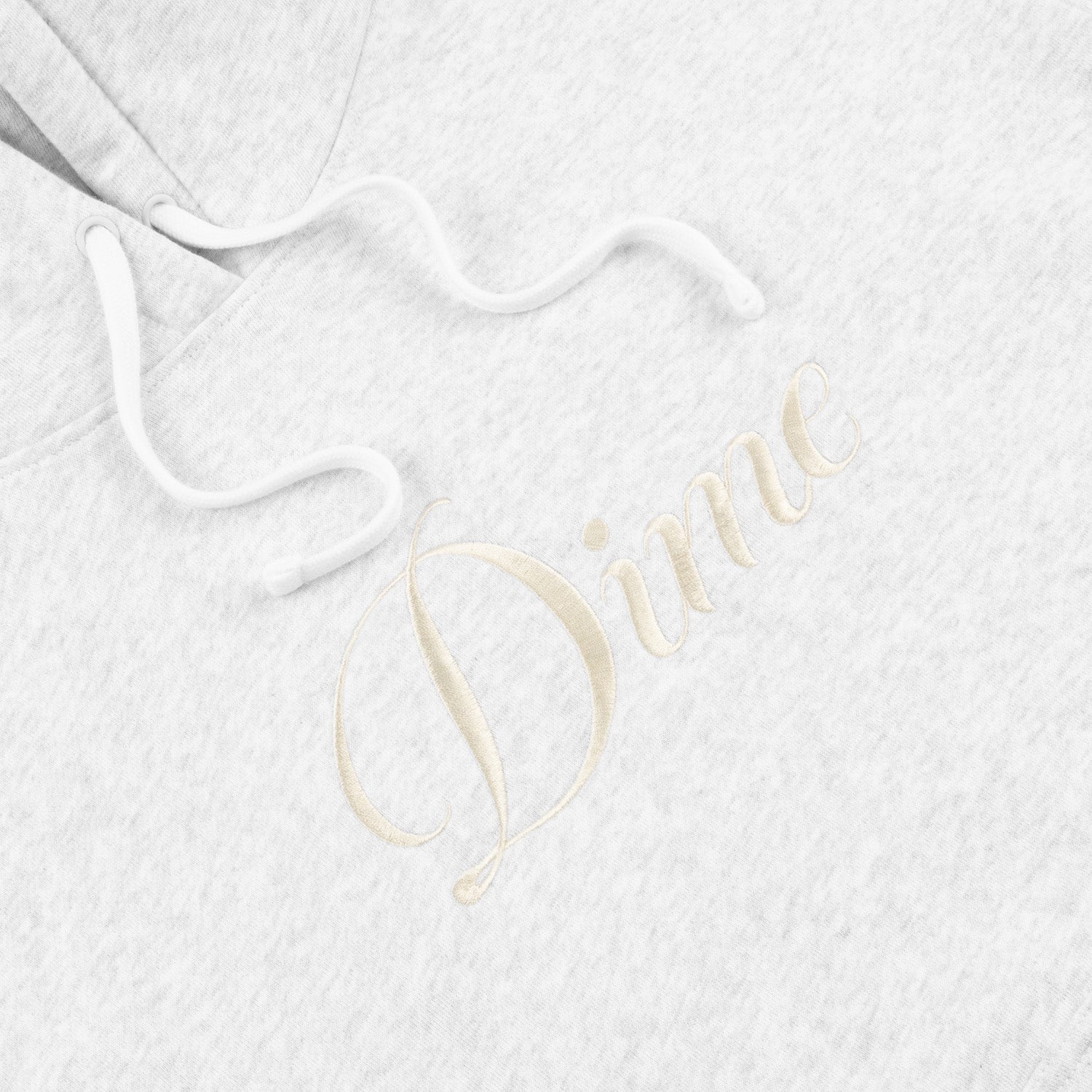 Dime Men Cursive Logo Hoodie Ash