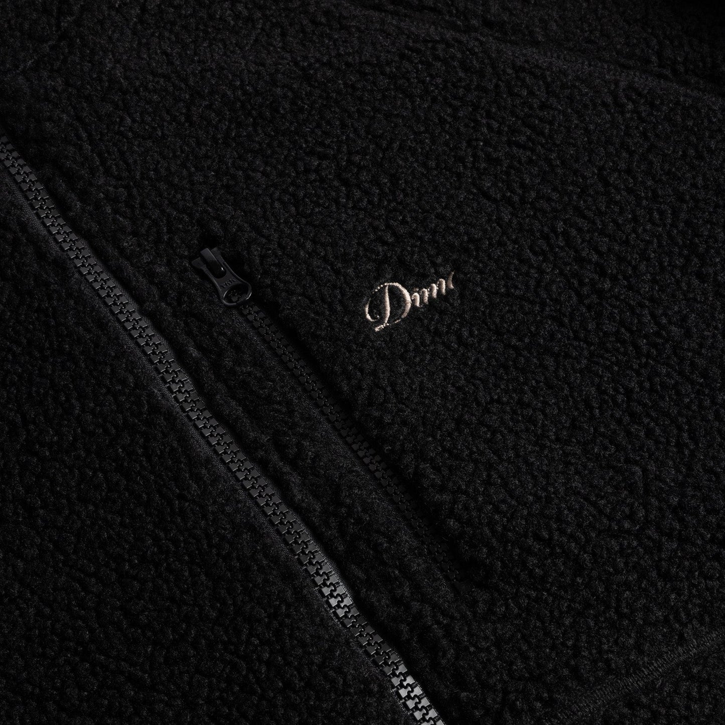 Dime Men Polar Fleece Sherpa Zip Black